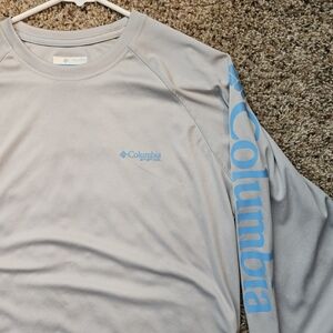 Columbia Gray Long Sleeve Shirt Womens Size M